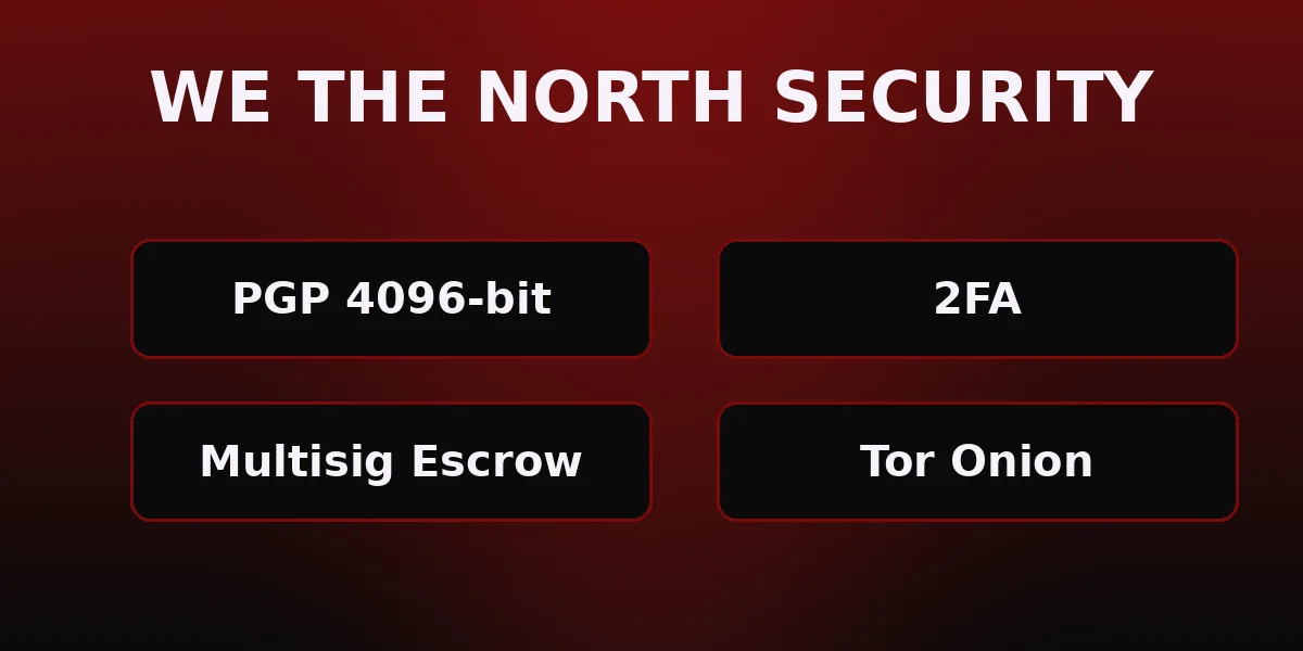 WeTheNorth mirror authenticity — PGP signature, escrow, 2FA